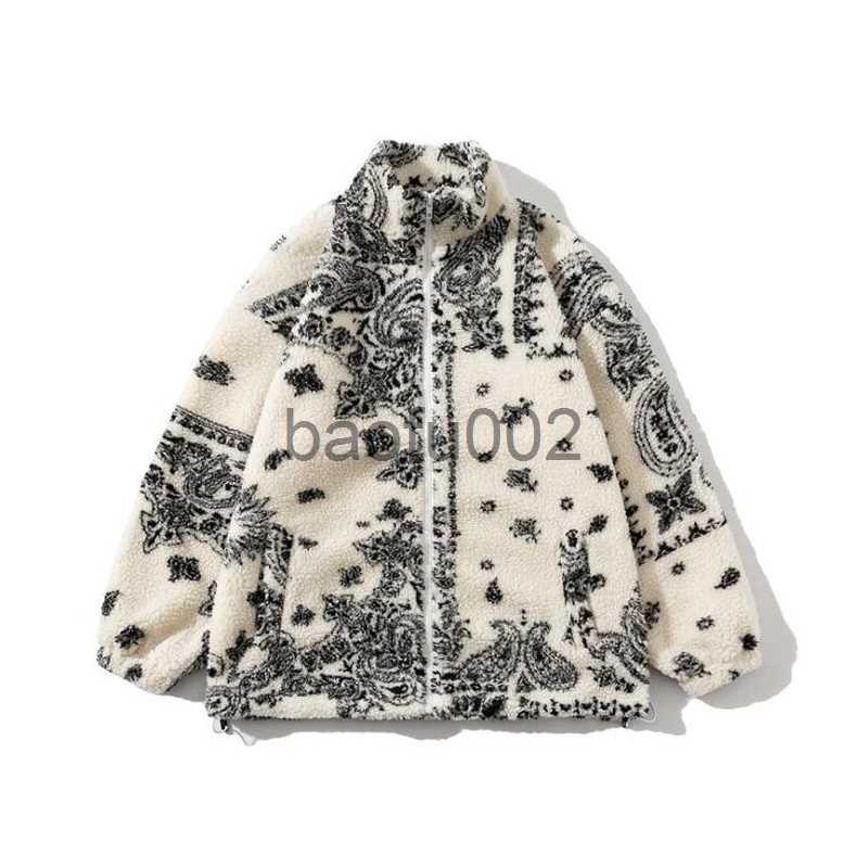 Men's Jackets oversize cardigan Jackets man casual Bandanna Man jacket loose Lamb cashmere women Men coat fleece winter men's coats J230724