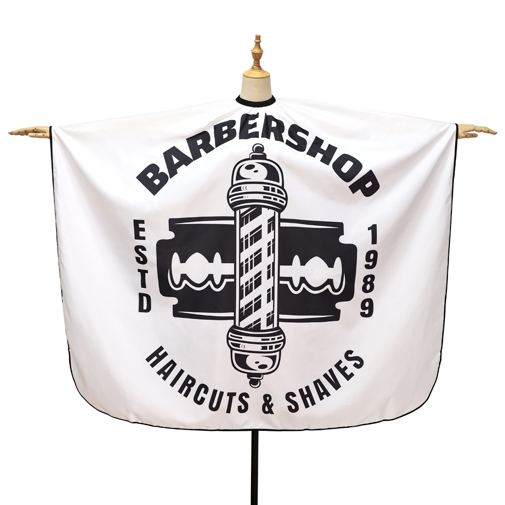 Cutting Cape Professional Barber Cape Retro Pattern with Snap Closure Waterproof Hair Salon Cutting Apron Haircut Beard Hairdressing Cloth 230724