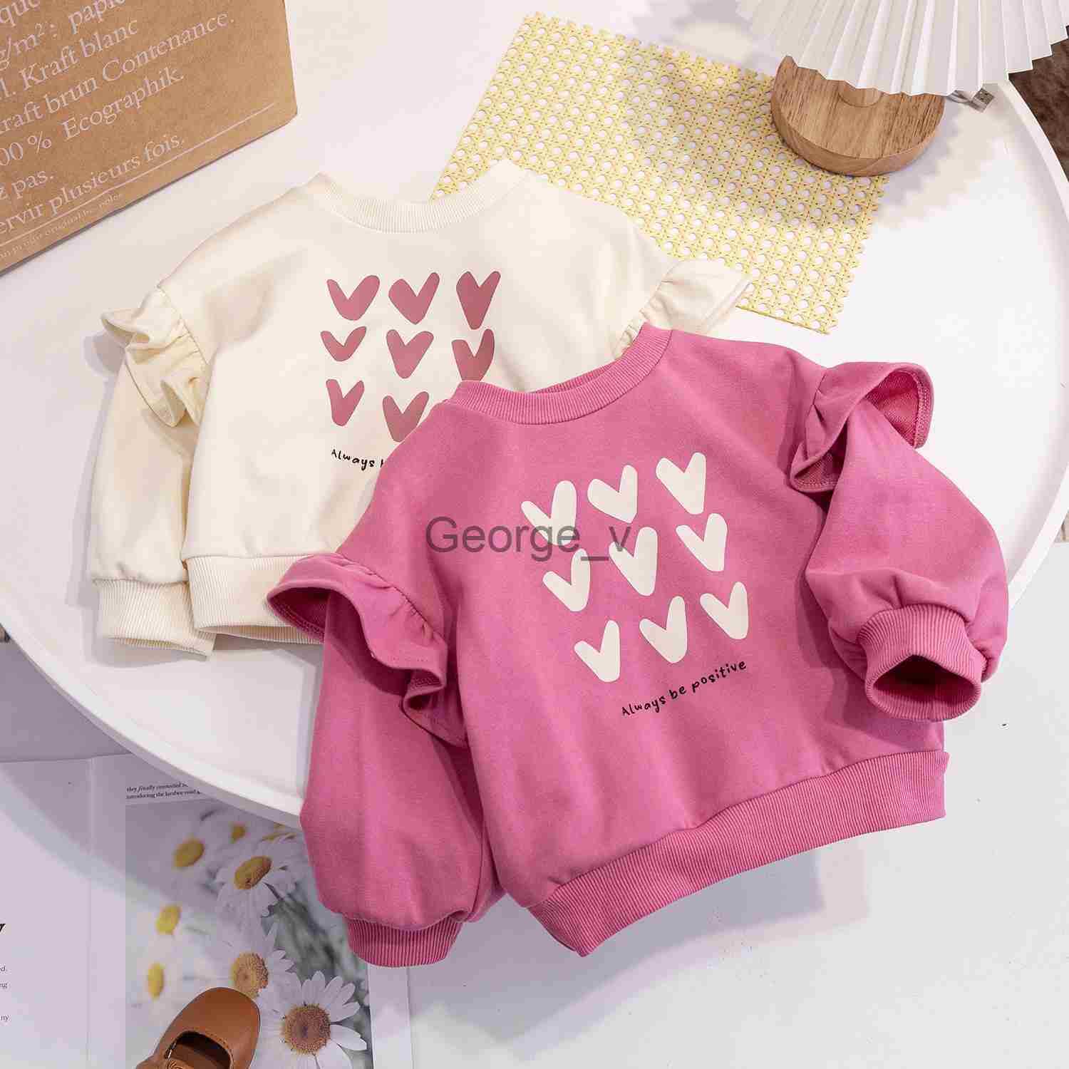 Hoodies Sweatshirts Girls Sweatshirts 2022 Autumn Winter Shirts for Kids Long Sleeve Children Tops Casual Baby Outerwear Toddler Outfits Clothes 16 J2