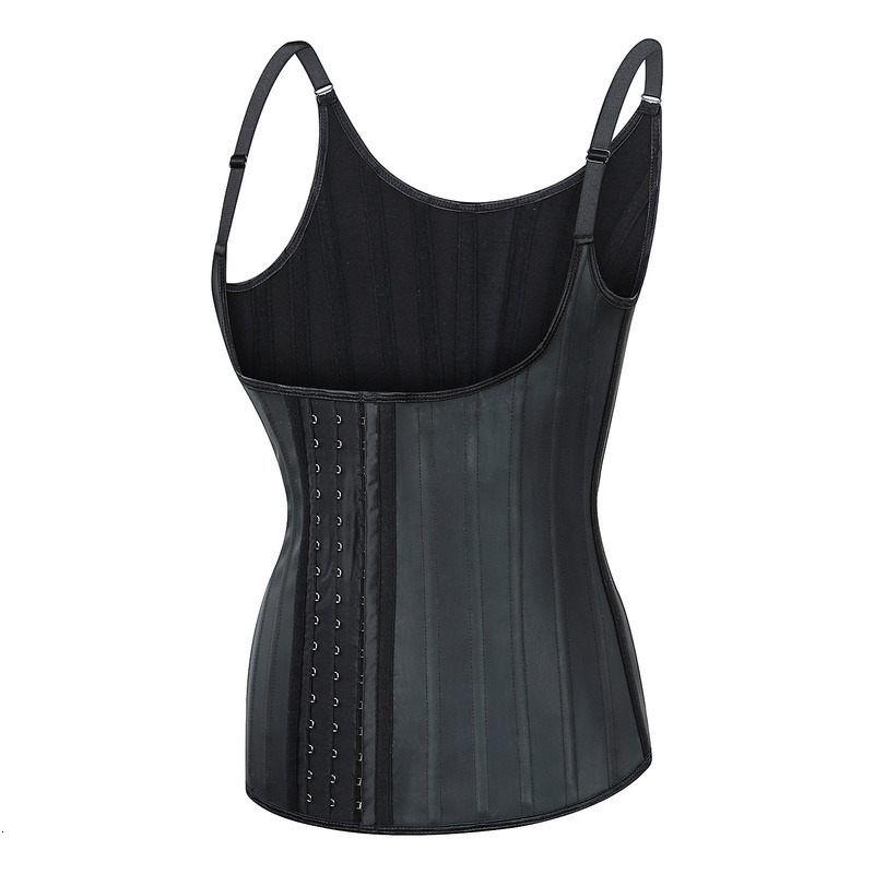 Waist Tummy Shaper Waist Trainer Women's Latex Binder Weight Loss Abdominal Sheath Corset Colombian Girl Binder Shape Model Shoulder Strap Body S