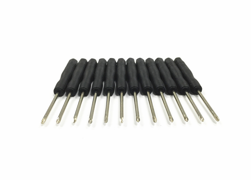 New Mini Screwdriver 3.0 Phillips 3.0mm Slotted Flathead Straight Screwdrivers Black Open Tool for Repair