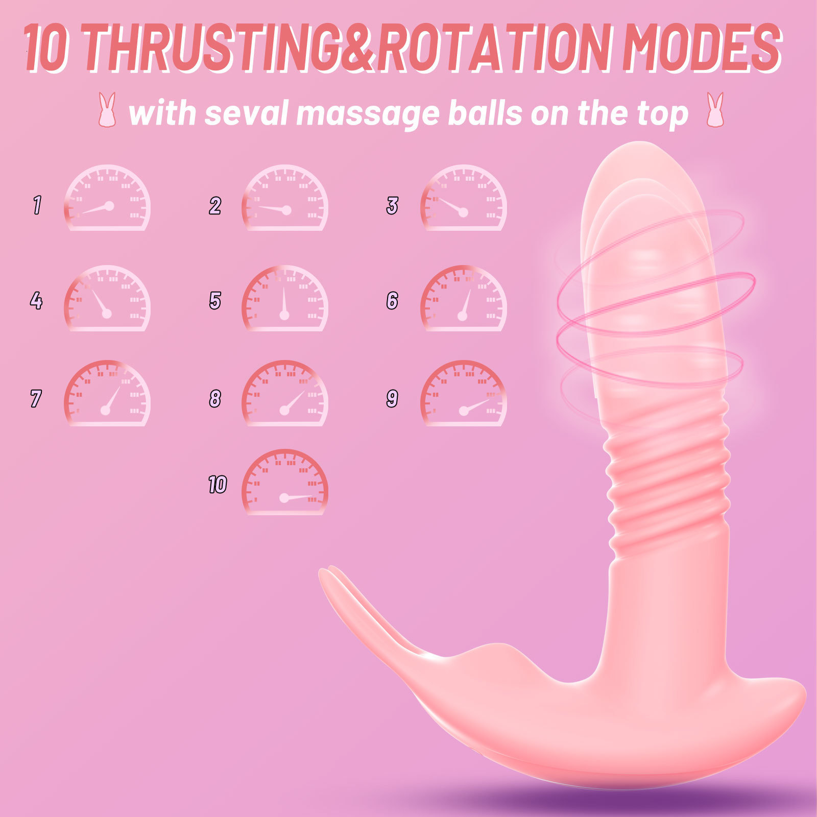 Vibrators Rotating vibrator stimulates telescope Dildo vagina G-spot massage clitoral stimulator female Sex toy 230724