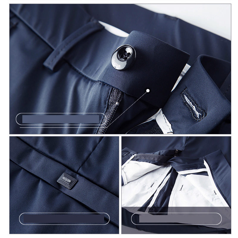 Mens Pants Summer Stretch AnkleLength Suit Men Thin Business Solid Color Slim Casual Formal Office Trousers Male Plus Size 2840 230724