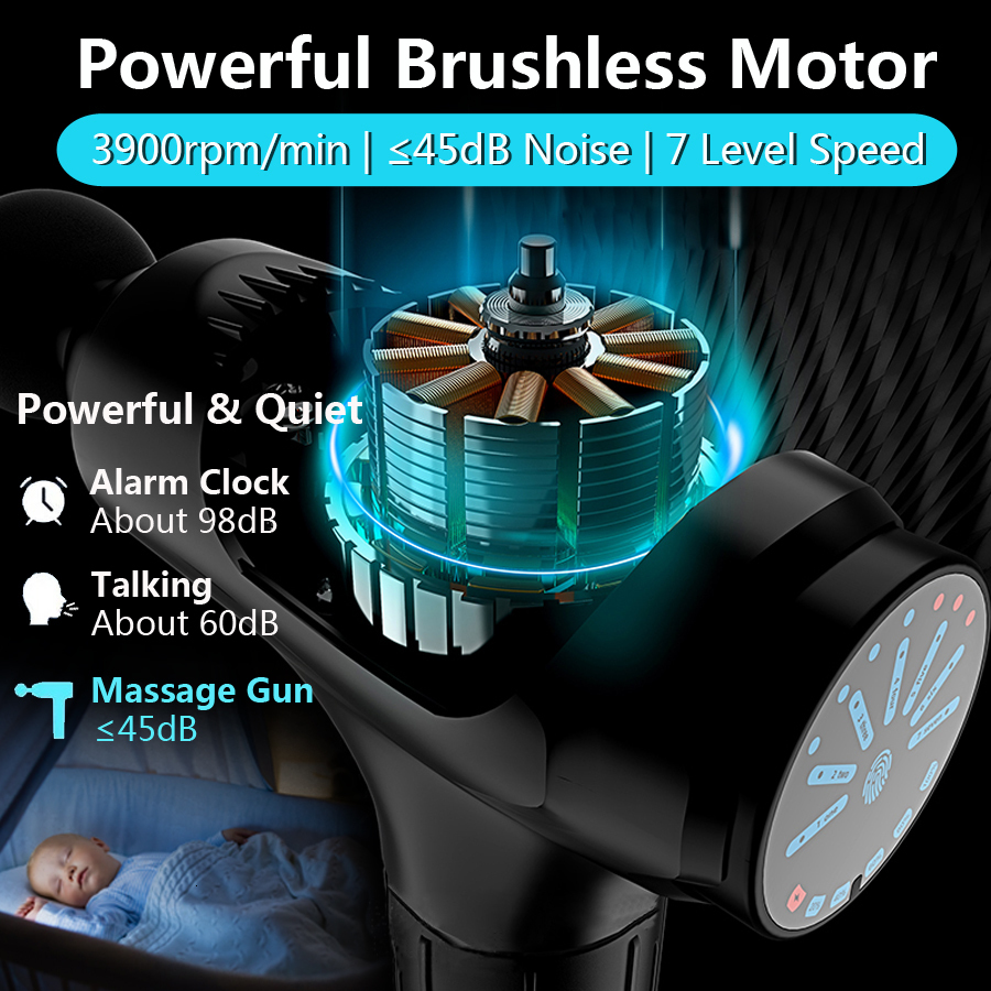 Full Body Massager 12 intelligent massage guns for body neck back electric impact deep tissue muscle relaxation and fitness 230720