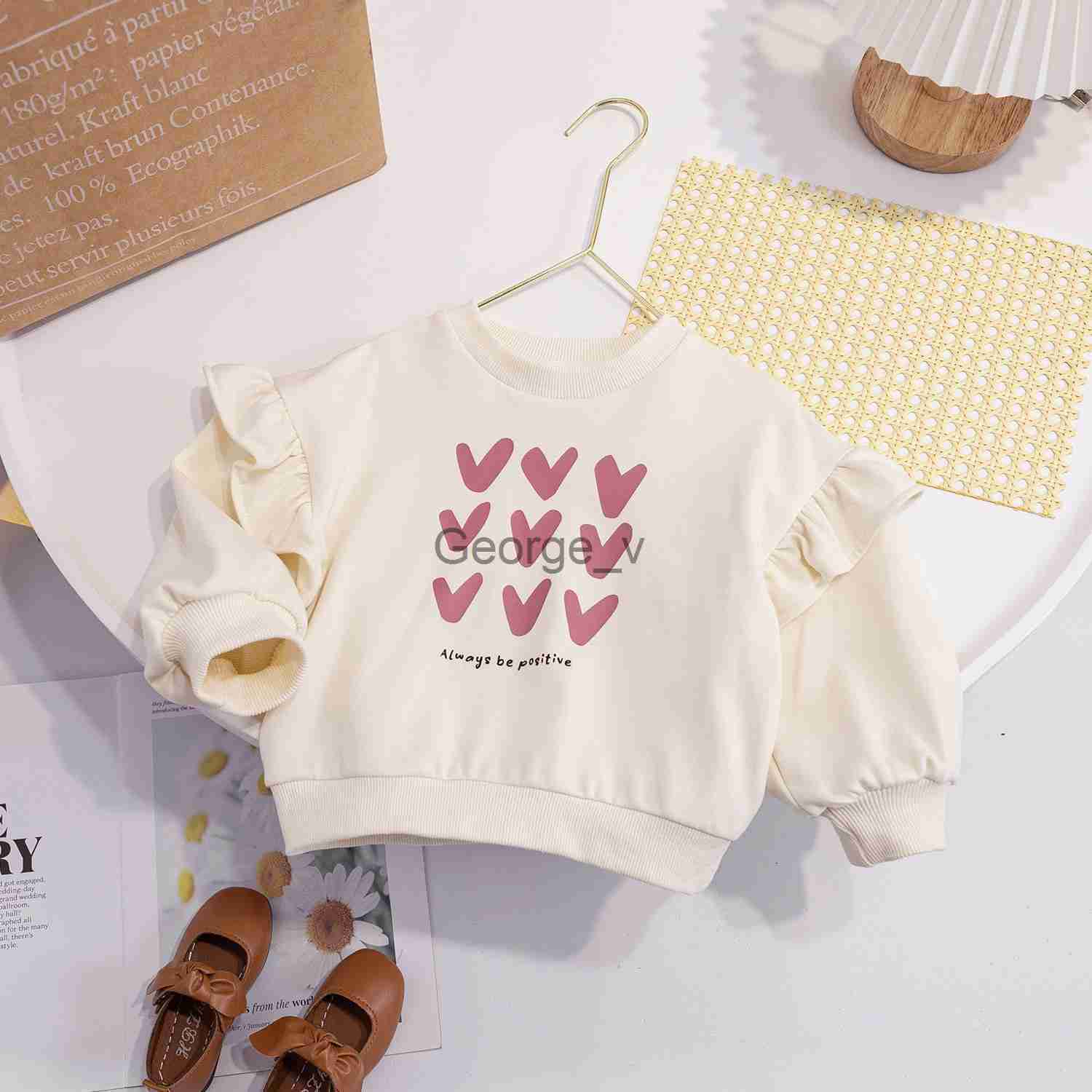 Hoodies Sweatshirts Girls Sweatshirts 2022 Autumn Winter Shirts for Kids Long Sleeve Children Tops Casual Baby Outerwear Toddler Outfits Clothes 16 J2