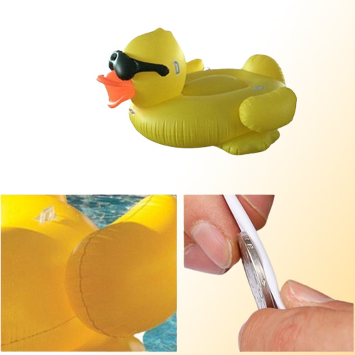 Inflatable Pool Floats Rafts Swimming Yellow with Handles Thicken Giant PVC Pools Float Tube Raft