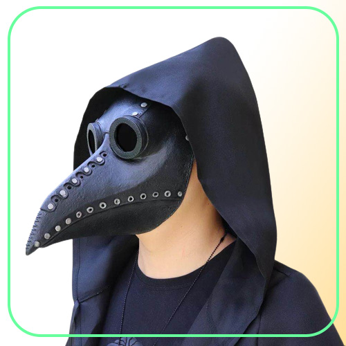 Funny Medieval Steampunk Plague Doctor Bird Mask Latex Punk Cosplay Masks Beak Adult Halloween Event Props306m5464364