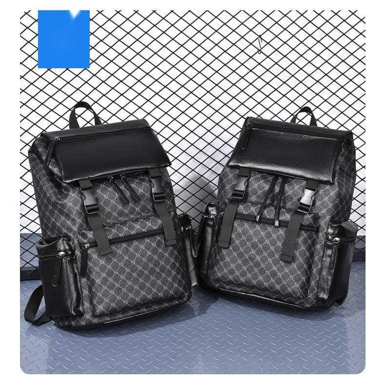 Men's Backpack Men's Fashion Trend Leisure Business Travel Bag Large Capacity Backpack Computer Backpack Tool 230715
