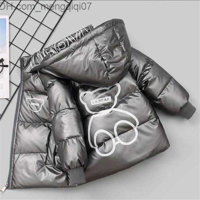 Down Coat Kids Hooded Thick Duck Down Coat Jackets Children Boys Girls Outerwear 2-6 Years Winter Clothes H241106