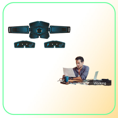 Full Set EMS Wireless Muscle Stimulator Trainer Smart Fitness Abdominal Training Hip Trainer Machine Electric Muscle Stimulator