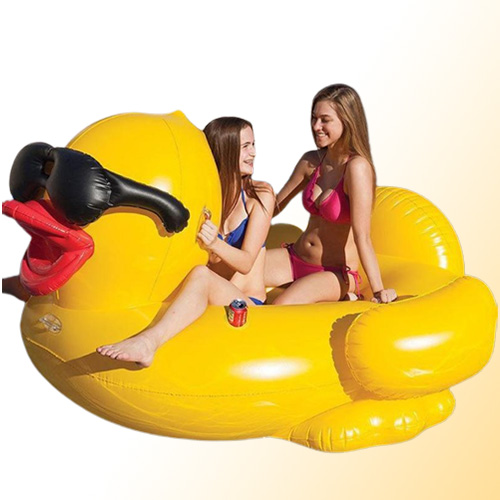 Inflatable Pool Floats Rafts Swimming Yellow with Handles Thicken Giant PVC Pools Float Tube Raft