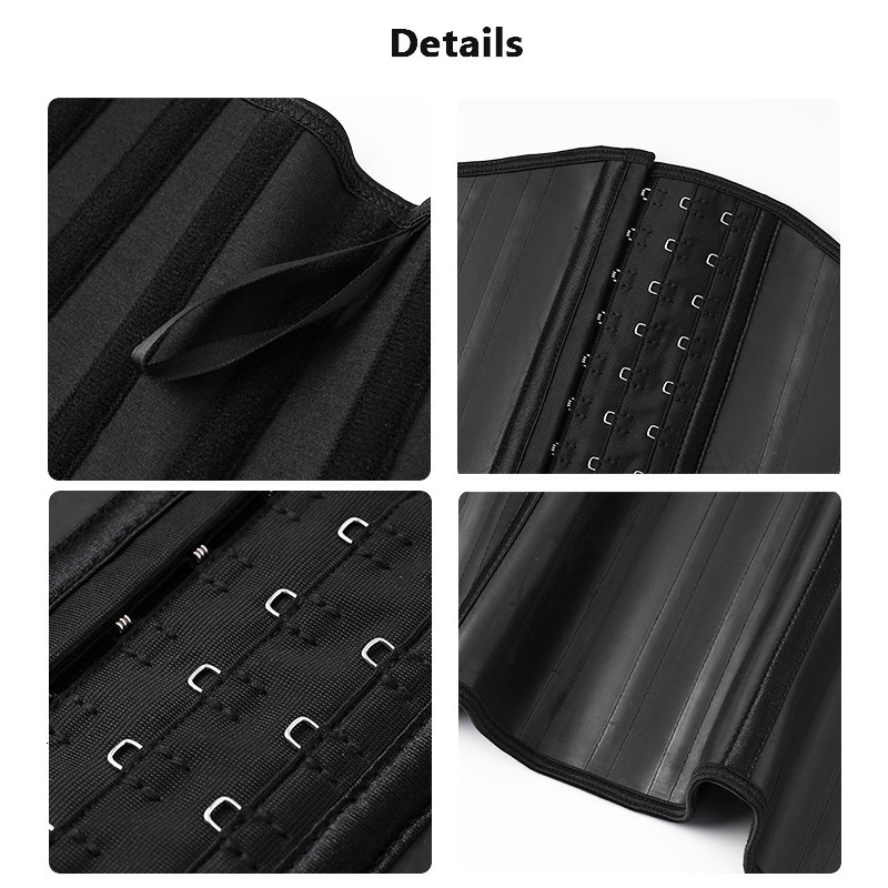 Waist Tummy Shaper 25 Steel Bone Latex Waist Trainer Plus Size Tight Chest Shape Weight Loss Abdomen Female Shaped Pattern Waist Belt Reduce Girl Size