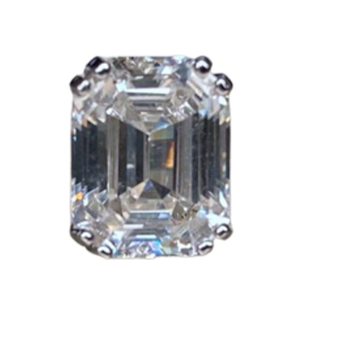 Stud Vinregem 100 925 Sterling Silver Emerald Cut G Created Moissanite Diamonds Gemstone Earrings Ear Studs Fine Jewelry Wholesal