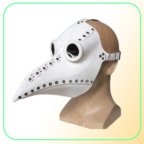 Funny Medieval Steampunk Plague Doctor Bird Mask Latex Punk Cosplay Masks Beak Adult Halloween Event Props306m5464364
