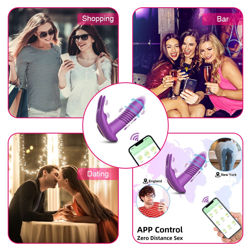 Vibrators Bluetooth application control vibrator for female stimulation beads Dildo vibrator G-spot clitoral stimulator underpants sex toy 230724