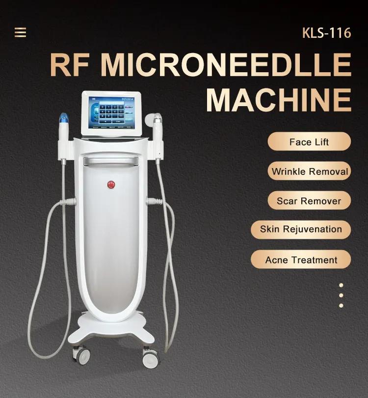 Professional Rf Microneeding Microneedle Face Lifting Rf Wrinkle Removal Fractional Anti-aging Microneedling Face Lift Device Stationary Prius 50W Dep