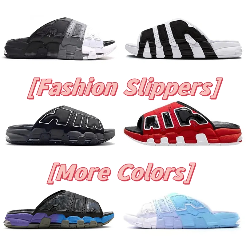 designer More Uptempos Slides Sandal Men Women Slippers Black White Red Sports Runners Slipper Sandle mens designer sandals size 36-45 new design