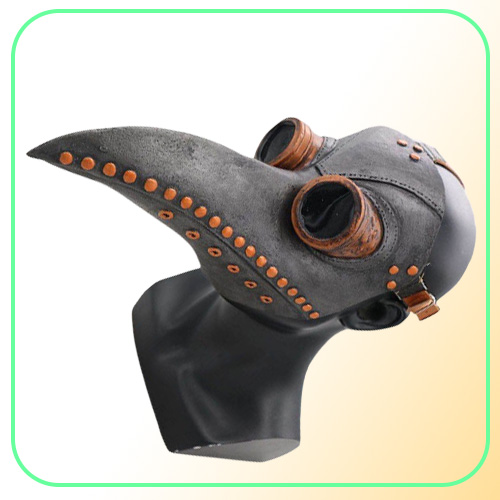 Funny Medieval Steampunk Plague Doctor Bird Mask Latex Punk Cosplay Masks Beak Adult Halloween Event Props306m5464364