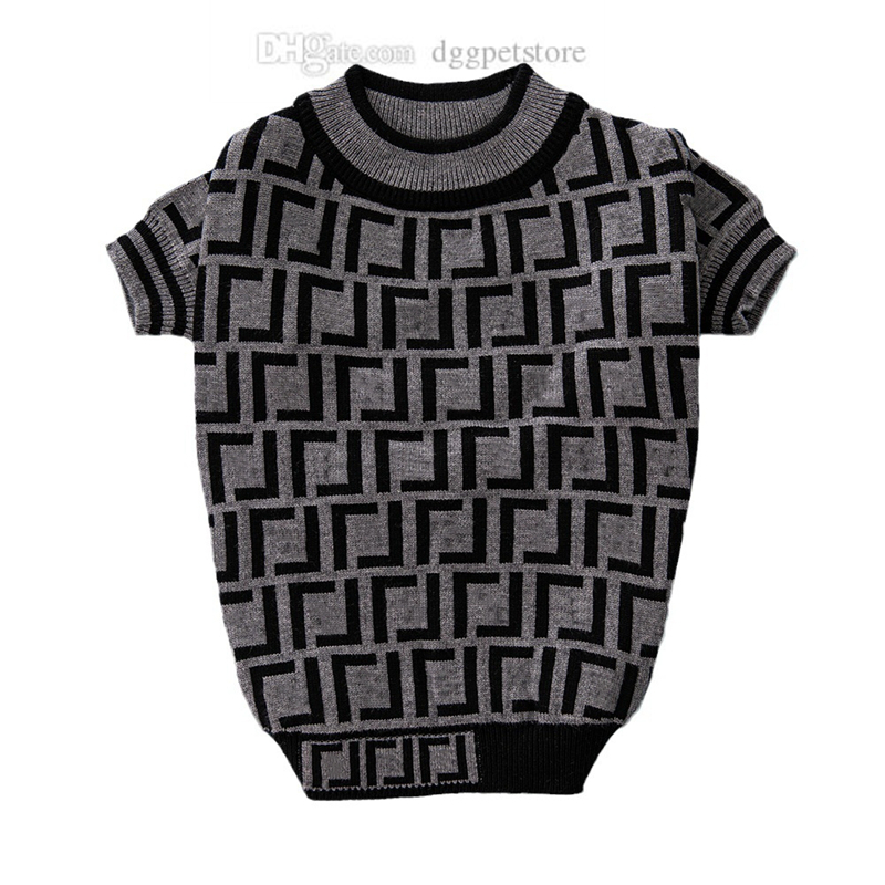 Designer Dog Clothes Brand Apparel Fashion Letter Pattern Dog Sweaters for Winter Puppy Classic Knitwear Sweater Soft Thickening Warm Pet Coats for Small Dogs S A782
