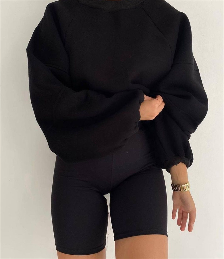 Women Pullover Fitness Autumn Sweater Outdoor Running Loose Womens Long Sleeve Sweatshirts WY8036