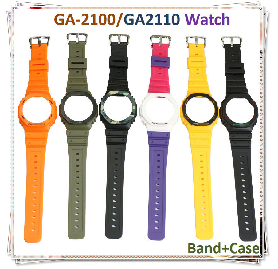 Watch Bands Border frame case strap GA-2100/GA2110 bracelet strap cover GA2100 replacement watch case strap 230724