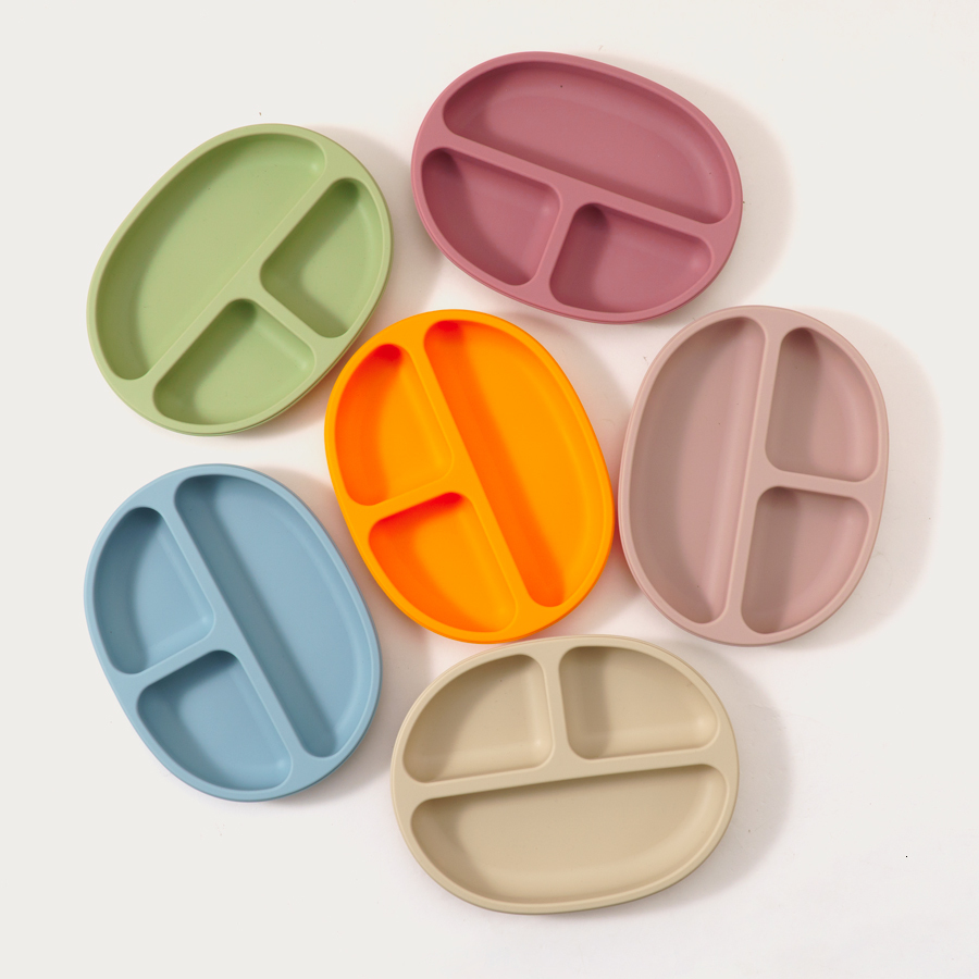 Cups Dishes Utensils Baby Soft Silicone Feeding Tableware For Toddler Kid Suction Plate Fork Spoon Bowl Cup Set Accessories 230724