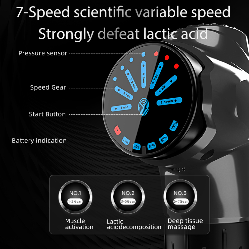 Full Body Massager 12 intelligent massage guns for body neck back electric impact deep tissue muscle relaxation and fitness 230720