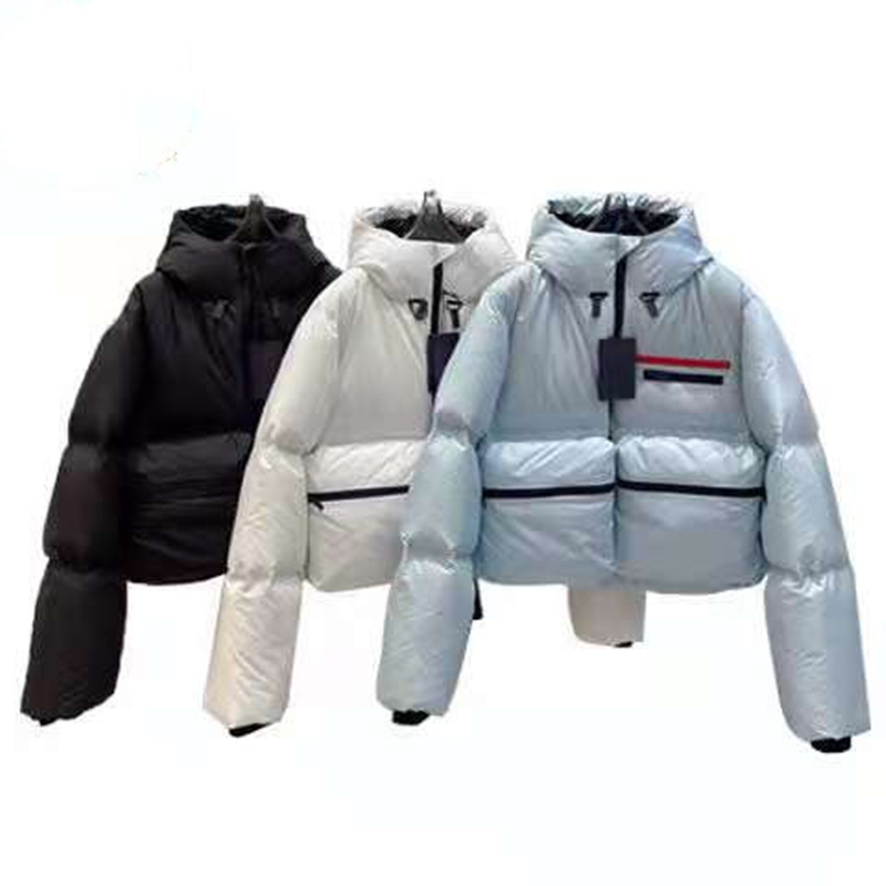 designer womens down jackets coat short hooded women parkas fashion red logo letter printed simple loose straight womens cotton jacket coats down sports leisure top