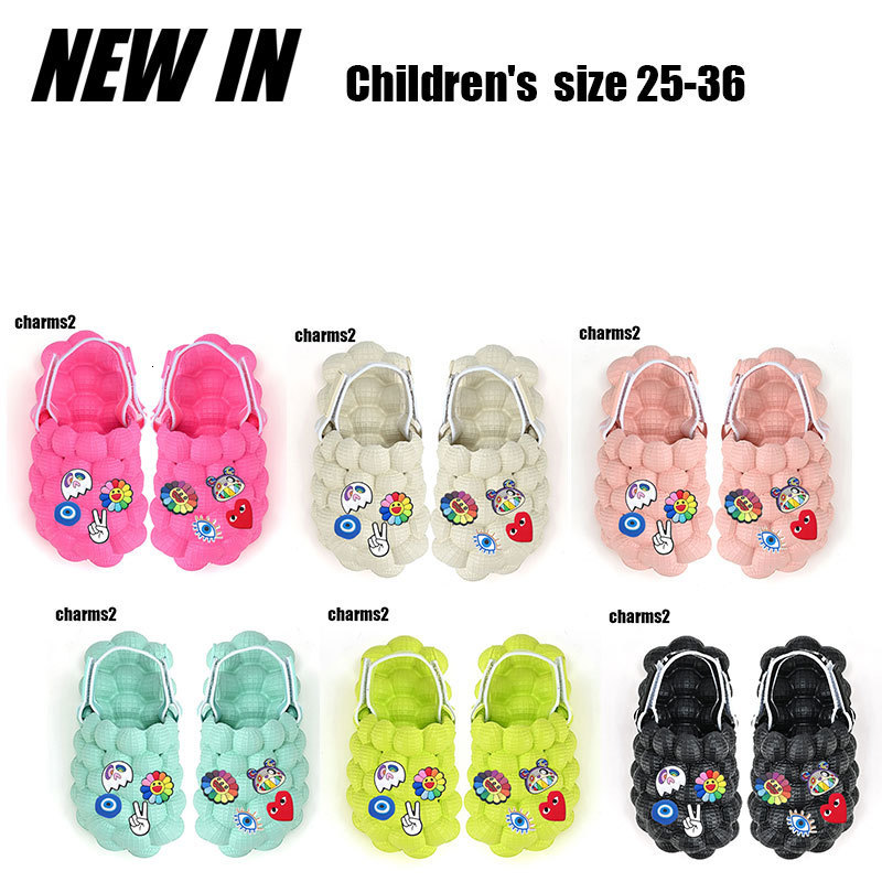 Slipper Bubble Slides Toddler Children Kids Sandals Summer Outdoor Sport Shoes Boys Girls Close Toes Slippers AntiSlip Slides2548 230721