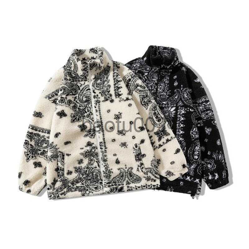 Men's Jackets oversize cardigan Jackets man casual Bandanna Man jacket loose Lamb cashmere women Men coat fleece winter men's coats J230724