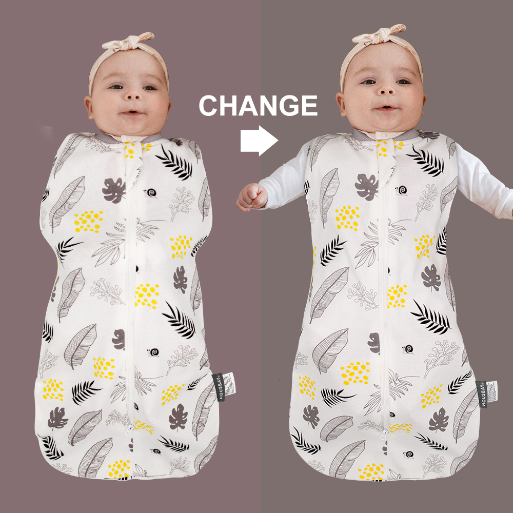 Sleeping Bags Baby Bag 100 Cotton Diaper Envelope For borns Zipper Sleep Sacks Printed Dandelion Bedding Accessories 230724