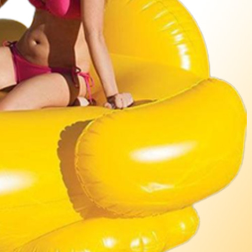 Inflatable Pool Floats Rafts Swimming Yellow with Handles Thicken Giant PVC Pools Float Tube Raft