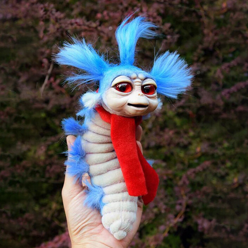 Decorative Objects Figurines Labyrinth Worm Ello Monster Doll Kids Maze Worm Animal Long Hairy Big Mouth Freak Doll Children Birthday Gifts Toys 23072