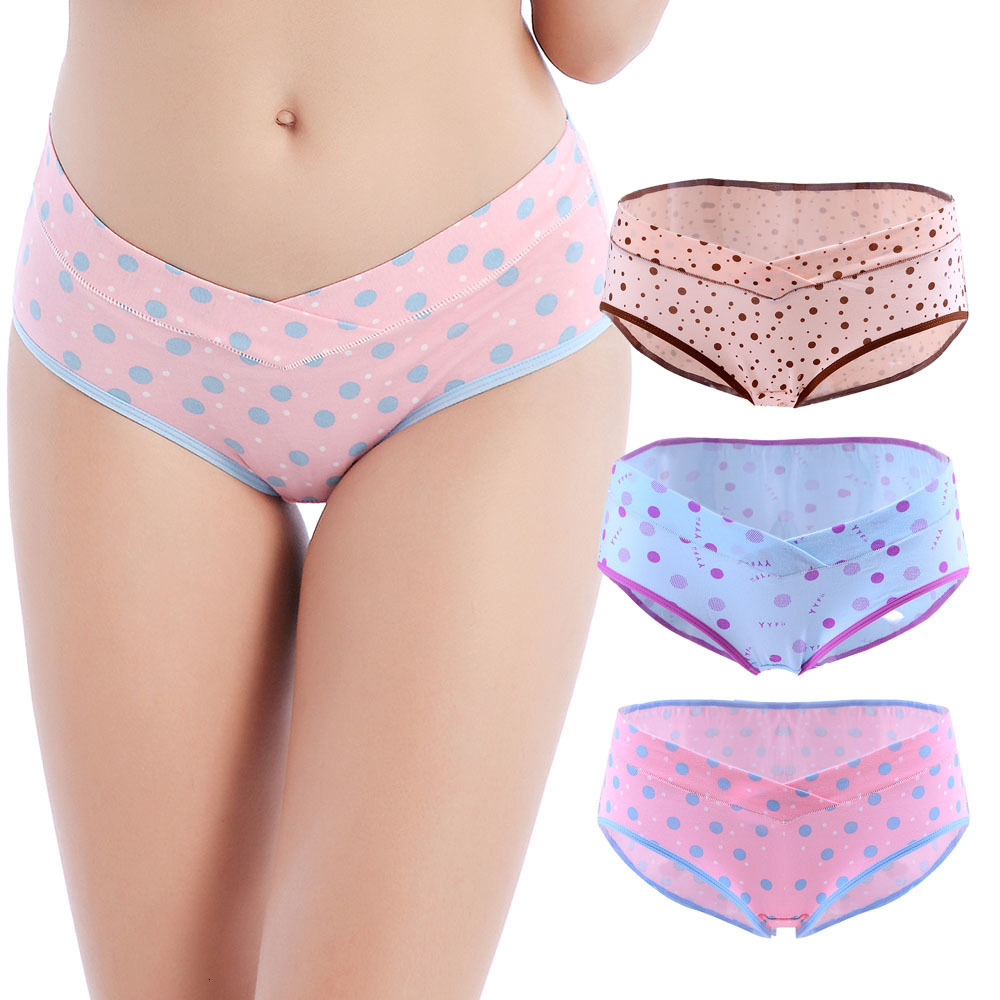 Maternity Intimates ZTOV 3PCSLot Maternity Underwear Panties for Pregnant Women Pregnancy Clothes U-shaped Low-Waist Briefs Intimates XXL 230724