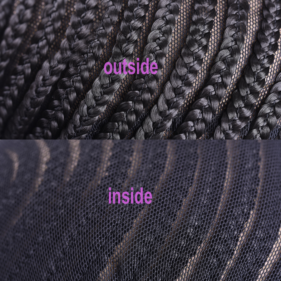 Wig Caps TOMO 1pcs Black Super Elastic Cornrow Cap For Weave Crochet Braid Wig Caps For Making Wigs Top Selling Weaving Braid Cap Wig Net 230724