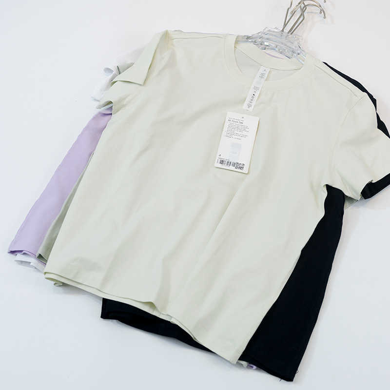 Yoga Suit All Yours Women's Tops Sports Short Sleeved Shirt lu-79 Summer Casual Breathable Fitness T-shirt Thin Loose Fit Tees