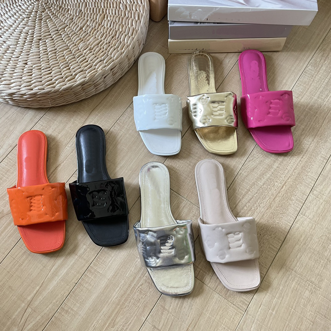 21ss Revival Flat Mules Slipper Men Women Slides Sandals Designer Shoes Black Pink Orange Blue WATERFRONT White Leather Flip Flops