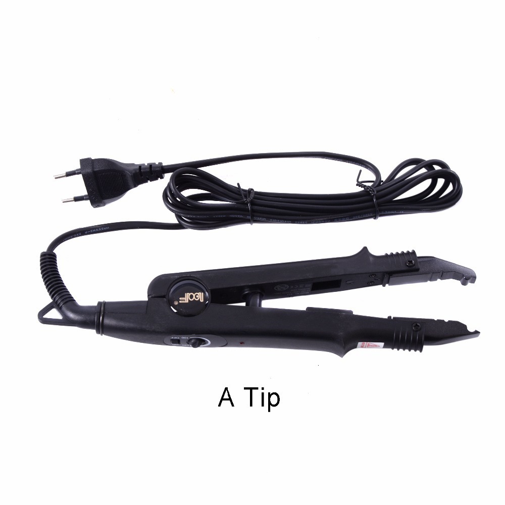 Connectors Adjustable Temperature Professional Hair Extension Fusion Iron Heat Connector Wand Iron Melting ToolEU outlet 230724