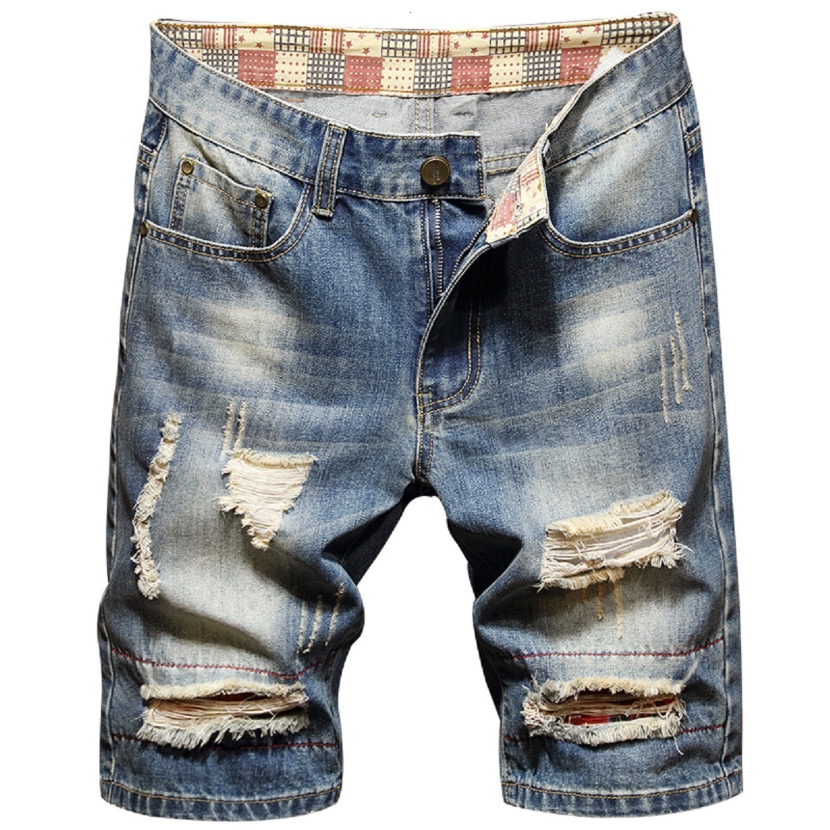 Mens Jeans Ripped Short Clothing Bermuda Cotton Shorts Breathable Denim Male Fashion Size 2840 230725