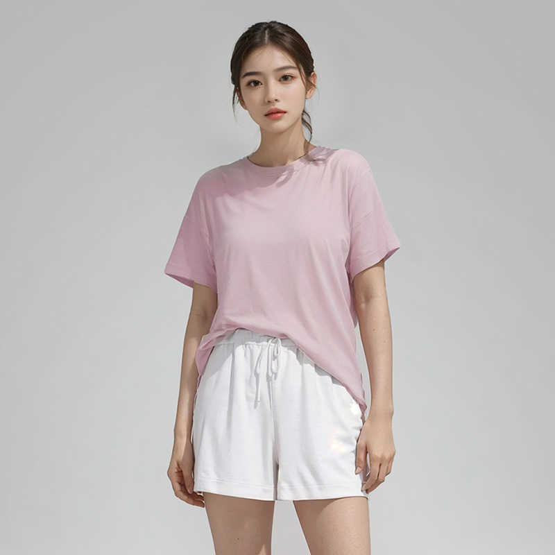 Yoga Suit All Yours Women's Tops Sports Short Sleeved Shirt lu-79 Summer Casual Breathable Fitness T-shirt Thin Loose Fit Tees