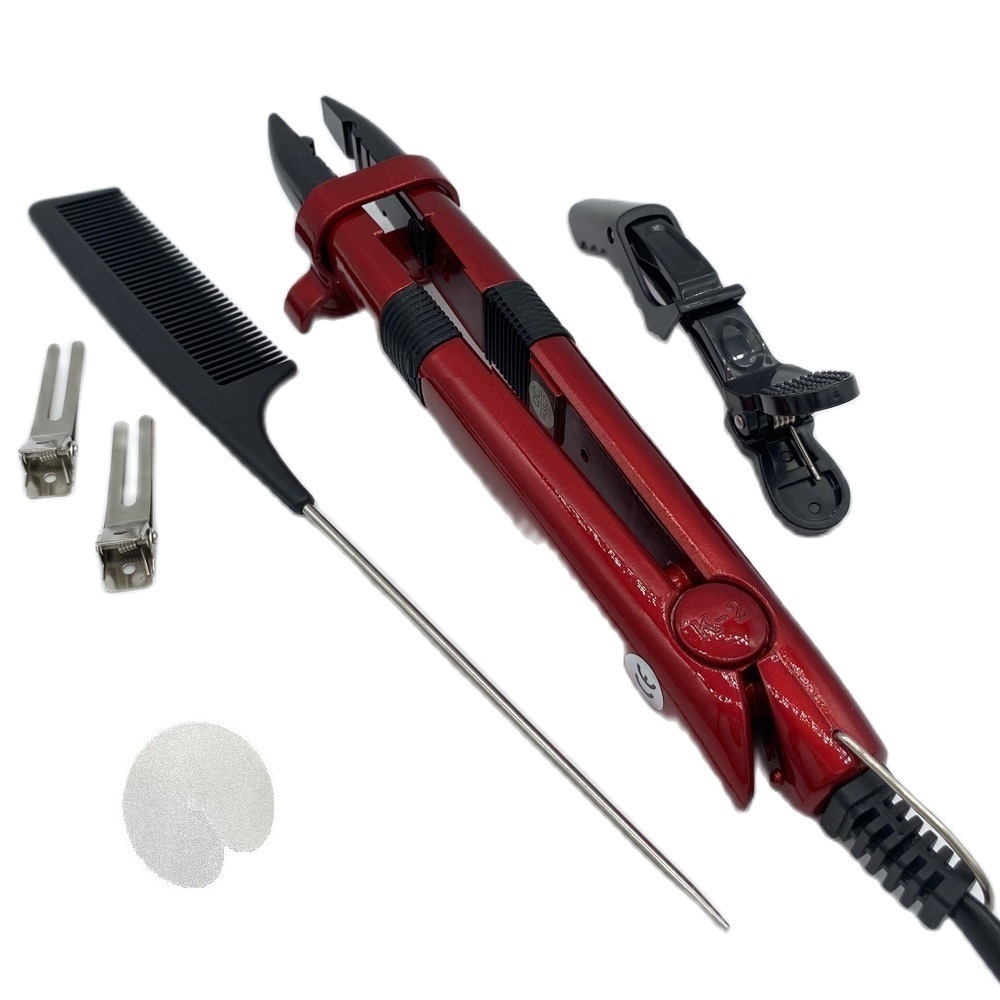 Connectors 1 piece Salome Temperature Controllable Heating Iron Heat Keratin Hair Extensions Tools Mini Iron Fusion Connector 230724