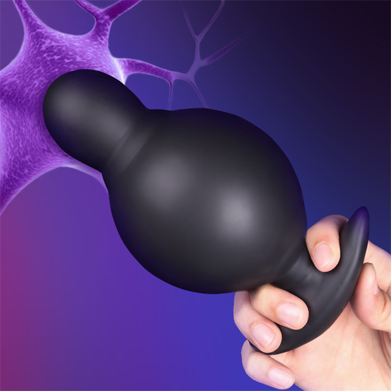 Adult Toys Inflatable silicone anus button 10 mode Anus bead massage vibrator suitable for women men masturbation Sex toy adult games 230724