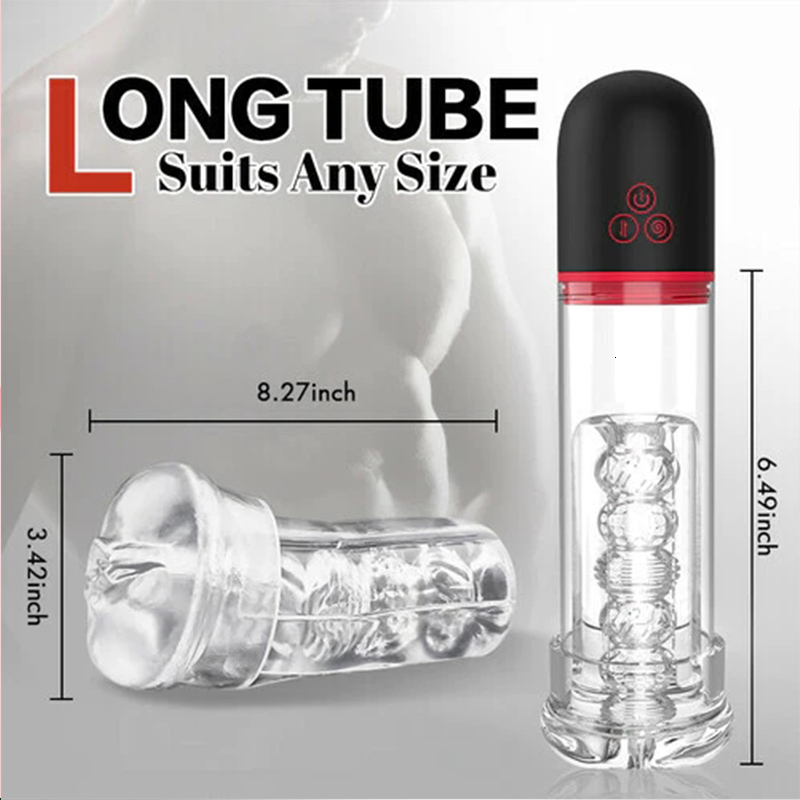 Masturbators Electric penis pump male masturbation penis vacuum automatically enhances adult Sex toy male oral sex cup 230725