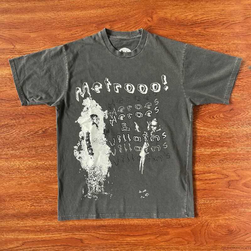 Designer Fashion Clothing Hip hop Tees TShirts Metro Boomin Heroes Villains Cover Tee Tidal Heavy Duty Wash Short Sleeve T-shirt, Wash water cement
Designer Fashion Clothing Hip hop Tees TShirts Metro Boomin Heroes Villains Cover Tee Tidal Heavy Duty Wash Short Sleeve T-shirt, Wash water cement