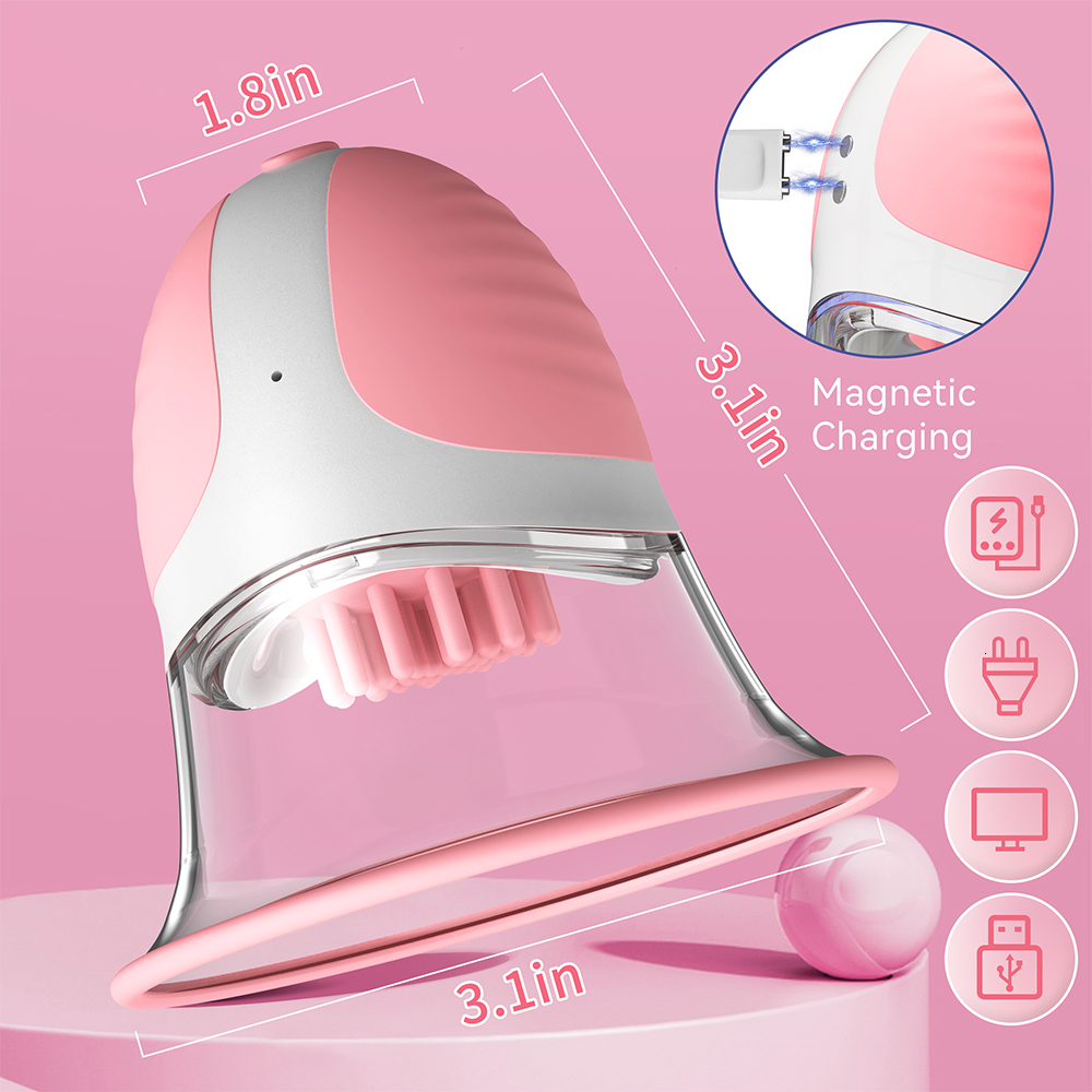 Adult Toys Nipple Toy suction cup powerful manual suction cup stimulation massager with 10 vibration and rotation modes wireless adult sex toy 230725