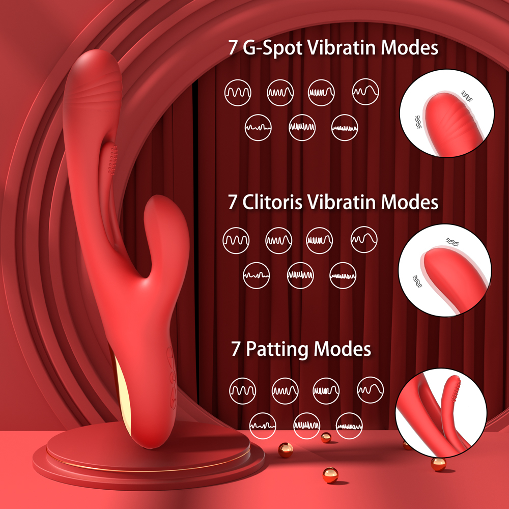 Vibrators Rabbit Clitoris Vibrator Women's Super Strong Clit Stimulator Powerful G-point 21 Mode Sex Toys Women's Adult Products 230725