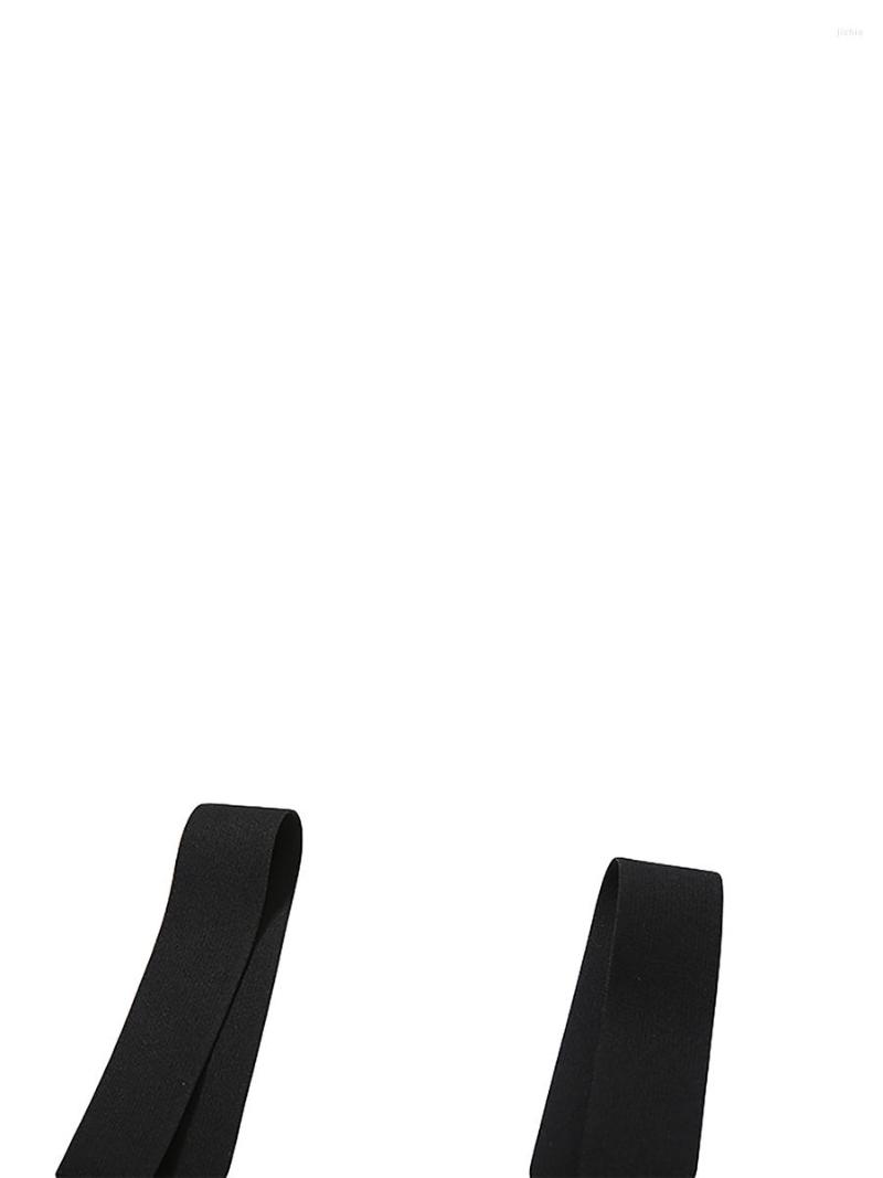 Womens Tanks Punk Tank Tops Sleeveless Spaghetti Strap Solid Color Camisole With Harness Belt