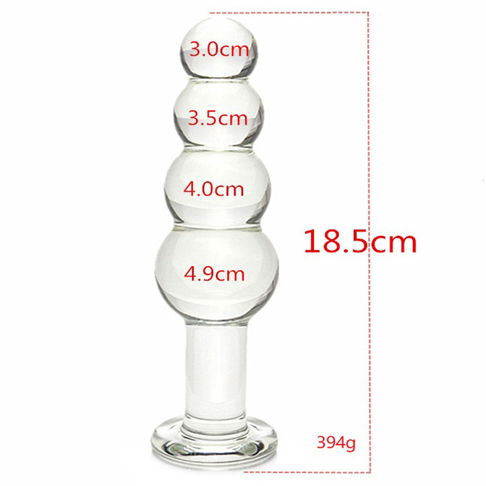 Adult Toys Glass big crystal button big ball button Dildo masturbation adult sex toy men and women 230724