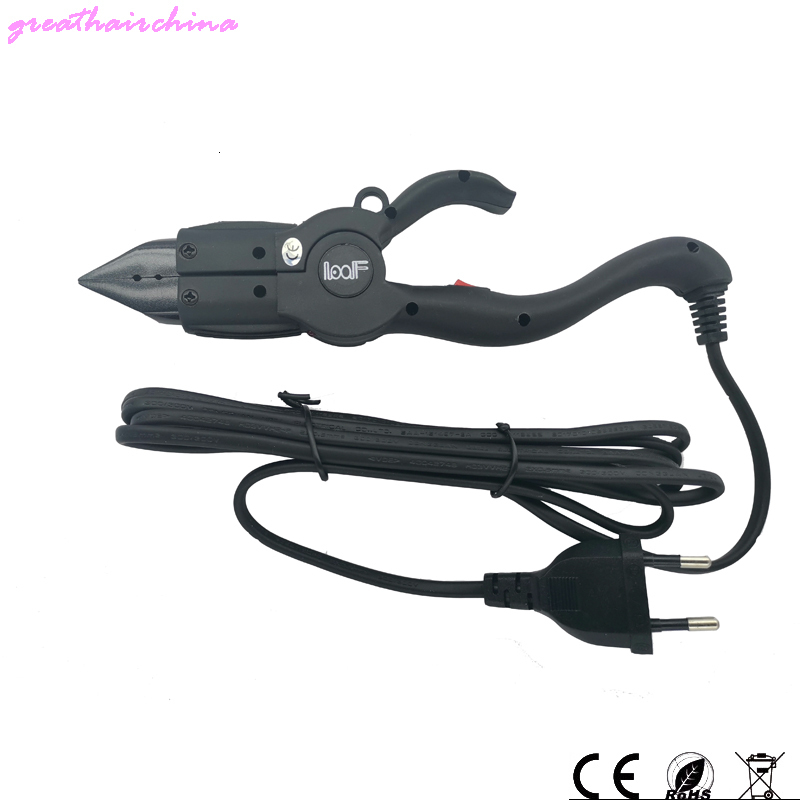 Connectors 1Pcs Factory Outlet Temperature Constant Flat Plate Fusion Heat Iron Hair Extension Keratin Bonding Tools Insulated Fingers 230724