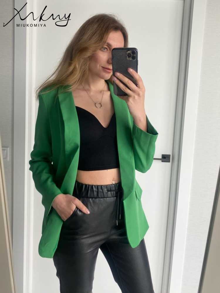 Rose Red Blazers For Women Spring 2023 Casual Coats Black Women's Jacket Suit Basic Slim Summer Blazer Women Jacket Office